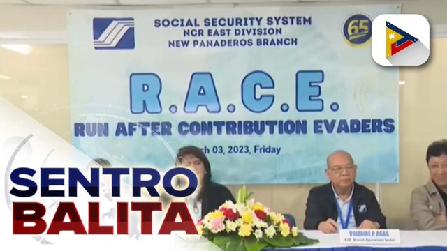 SSS, muling nagsagawa ng 'R.A.C.E.' para tugisin ang mga kumpanyang hindi nagbabayad ng kontribusyon ng kanilang mga empleyado