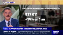 837 011 contrats d'apprentissage ont été signés cette année, une hausse de 14% par rapport à 2021