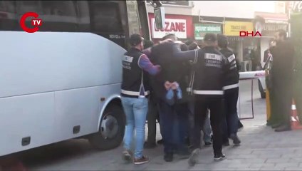 İş insanlarına şantaj yaptığı iddia edilen 25 suç örgütü üyesi adliyede