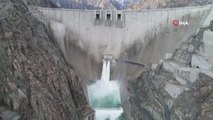 Yusufeli Barajı hızla dolmaya devam ediyor