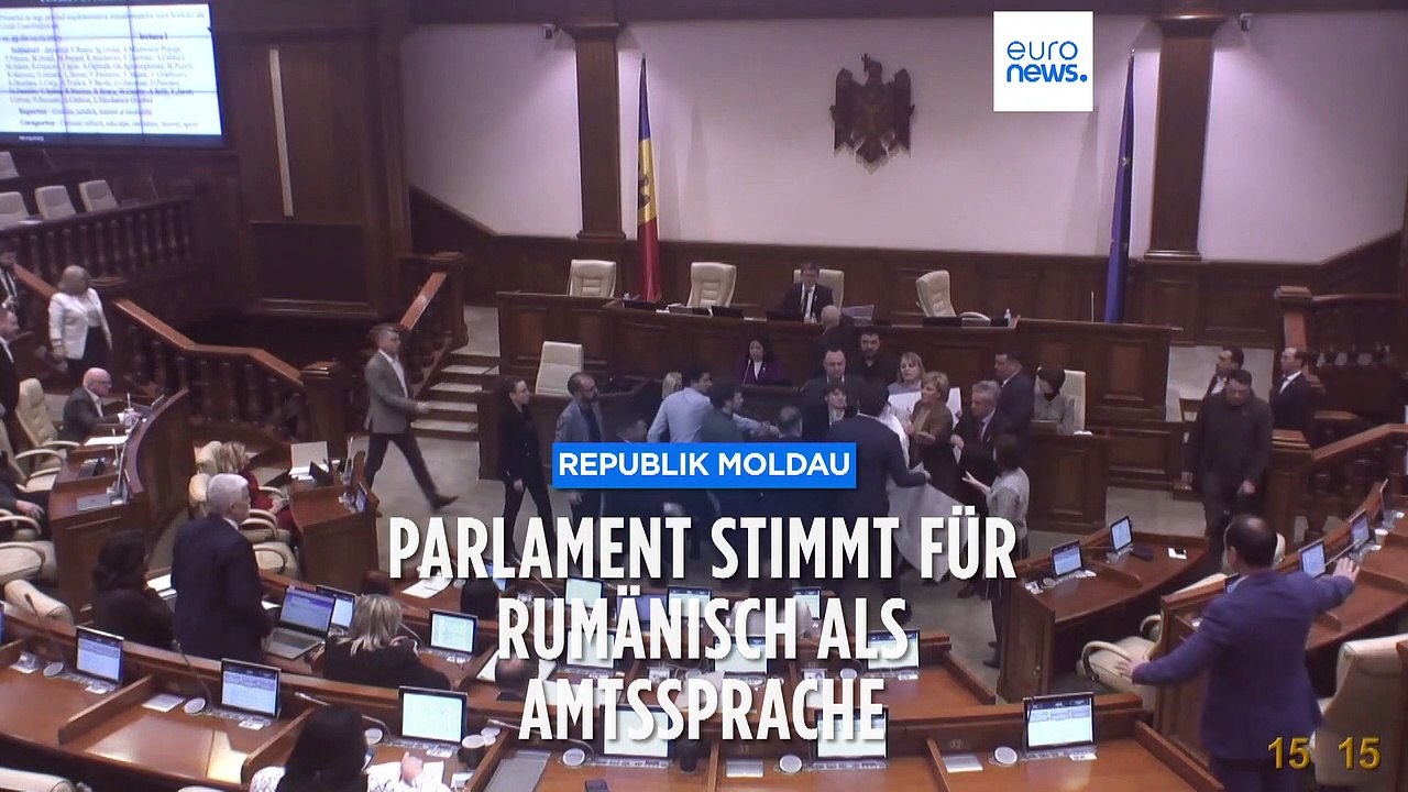 Eklat im Parlament in Moldau: Sprachenstreit eskaliert bei Abstimmung