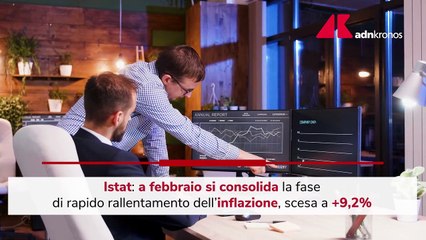 Inflazione, a febbraio 2023 scende a 9,2%
