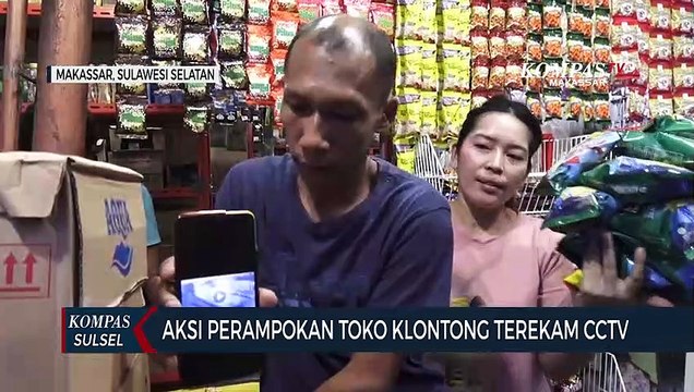 Aksi Perampokan Toko Klontong Terekam CCTV