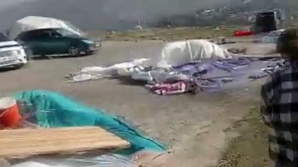 Hatay'da fırtına çıktı; çadırlar yıkıldı!