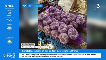 A Eurre, "Les Saveurs Drômoises" et ses oignons, échalottes, aulx blancs, violets et noirs