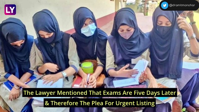 Karnataka Hijab Row: SC Denies Immediate Listing Of Plea Seeking Permission To Allow Students To Appear In Exams With Head Scarf