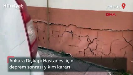 Dışkapı Hastanesi için deprem sonrası yıkım kararı