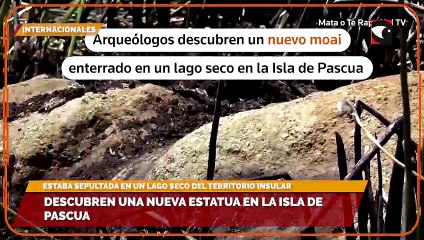 Descubren una nueva estatua en la Isla de Pascua