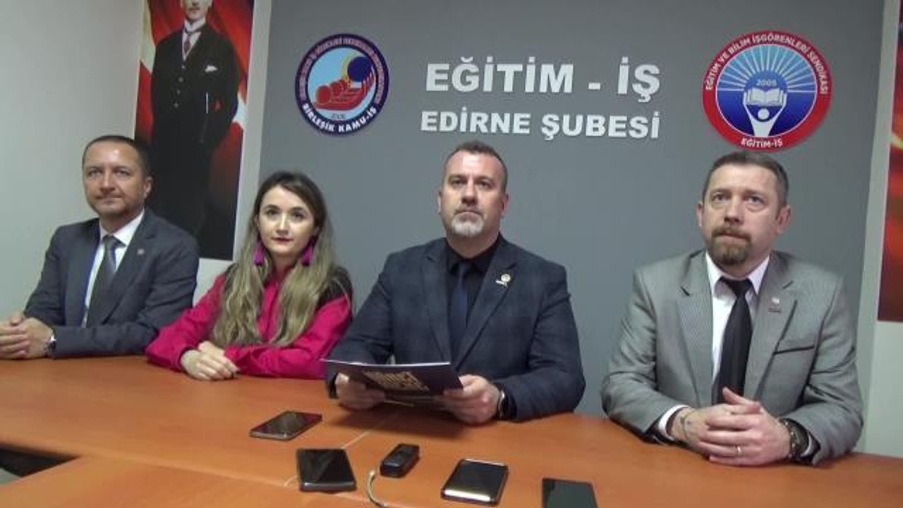 Eğitim İş Edirne Şube Başkanı Akçay: "İl Milli Eğitimin Verdiği Cevapla Aslında Depreme Yönelik Planlı Hiçbir Hazırlığının Olmadığını Görmekteyiz"