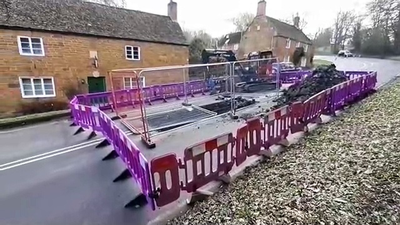 A6003 closed through Rockingham