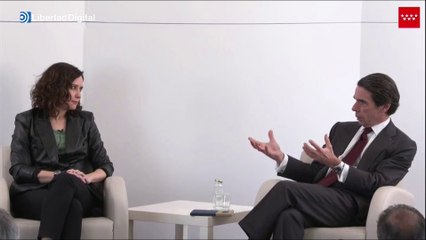 Aznar y Ayuso aparecen juntos y critican al Gobierno por la fuga de Ferrovial