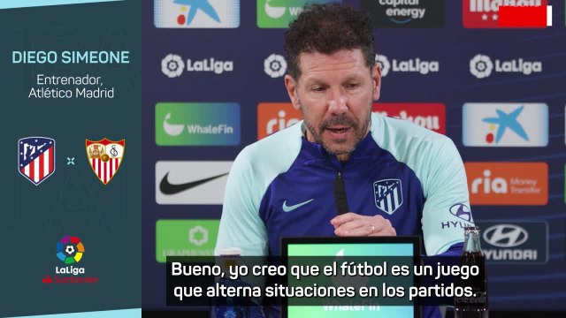 Simeone, sobre el juego del Barça: Las palabras, son palabras