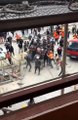 Ümraniye Finans Merkezi'nde işçilerin demir sopalı kavgası kamerada