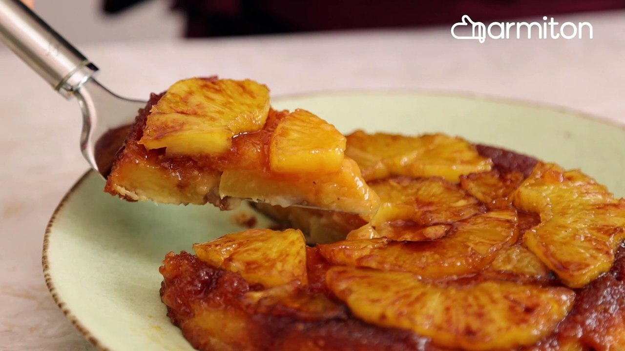 Terminez vos repas avec ce succulent gâteau caramélisé à l’ananas, un délice !
