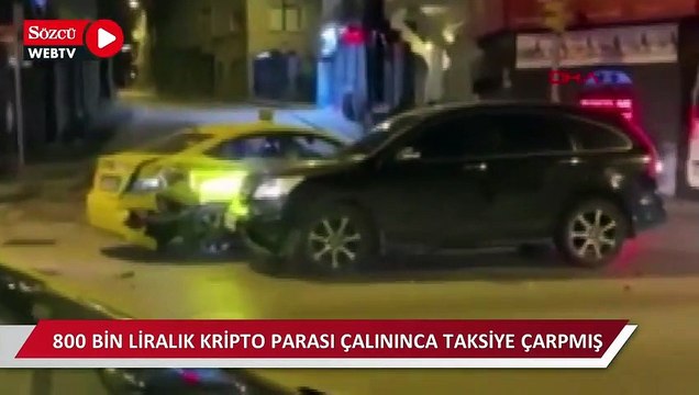 Üsküdar'ı karıştıran olayın sırrı çözüldü: 800 bin liralık kripto parası çalınınca taksiye çarpmış