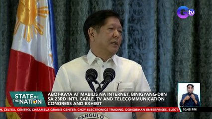 Abot-kaya at mabilis na internet, binigyang-diin sa 23rd Int'l Cable, TV, and Telecommunication Congress and Exhibit | SONA