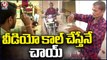 Dumb and Deaf Man Runs Tea Stall, Serves Tea To Shops Through Video Call  | Adilabad  | V6 News (5)