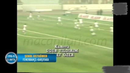 Fenerbahçe 3-3 Karşıyaka 16.03.1991 - 1990-1991 Turkish 1st League Matchday 23 (Fenerbahçe's Goals) (Ver. 2)