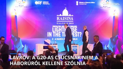 Szergej Lavrov élesen bírálta a G20-as csúcs résztvevőit