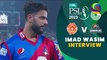 Imad Wasim Interview | Islamabad United vs Karachi Kings | Match 19 | HBL PSL 8 | MI2T