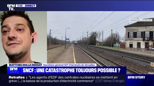 Matthieu Bolle-Reddat, secrétaire général CGT Cheminots de Versailles, sur le drame ferroviaire en Grèce: Un certain nombre de rapports ont montré qu'il y a en France 10.000 km de lignes dites malades, sous-entretenues