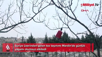 Mardin'de toz taşınımı günlük yaşamı olumsuz etkiledi