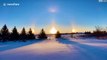 Ce qui apparait dans le ciel du Minnesota est magnifique : Parhélie ou faux soleil