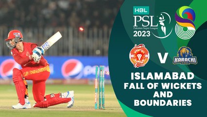 Let's Recap Islamabad United's Fall of Wickets And Boundaries | Match 19 | HBL PSL 8 | MI2T