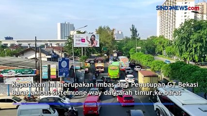 Gerbang Tol Bekasi Barat Terapkan One Way, Jalan Ahmad Yani Bekasi Macet