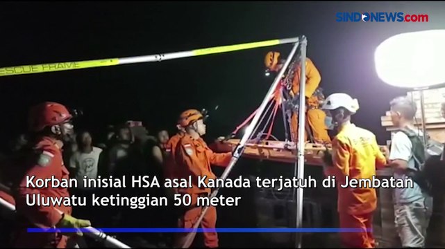 WNA Kanada Jatuh dari Jembatan Uluwatu, Evakuasi Berjalan Dramatis