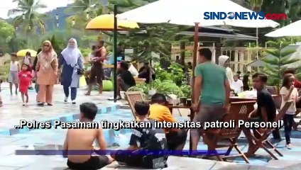 Demi Kenyaman Pengunjung, Polres Pasaman Siagakan Personel di Objek Wisata Air