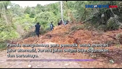 Hujan Deras, Jalan Penghubung Antar Provinsi Putus Tertutup Longsor di Mamasa