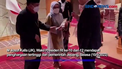 Jusuf Kalla Raih Penghargaan Tertinggi dari Pemerintah Jepang