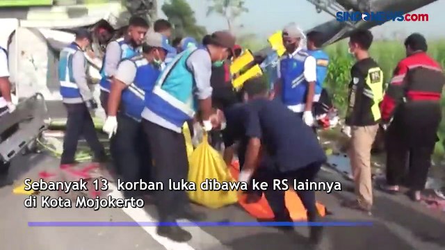 Kecelakaan Bus Maut di Tol Jombang, 7 Tewas dan 13 Luka