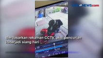 Aksi Maling Sepeda Motor Siang Bolong Terekam CCTV di Pademangan