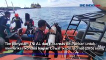 Usai Kandas, KM Sirimau Jalani Pemeriksaan oleh Tim Penyelam TNI AL dan Basarnas