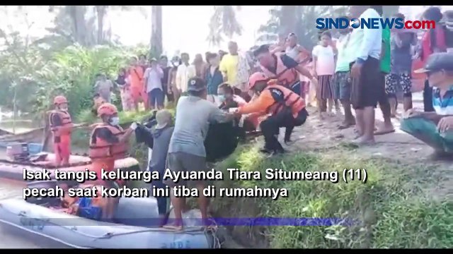 Keluarga Histeris, Bocah Perempuan Tenggelam di Sungai Padang Ditemukan Tewas