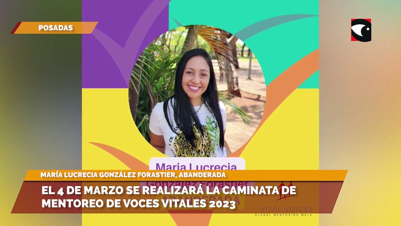 Valeria, Daiana y Lucrecia comentaron que el 4 de marzo se realiza la caminata de mentoreo de voces vitales 2023 en Posadas
