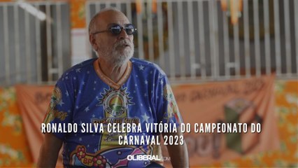 Ronaldo Silva celebra vitória do campeonato do carnaval 2023