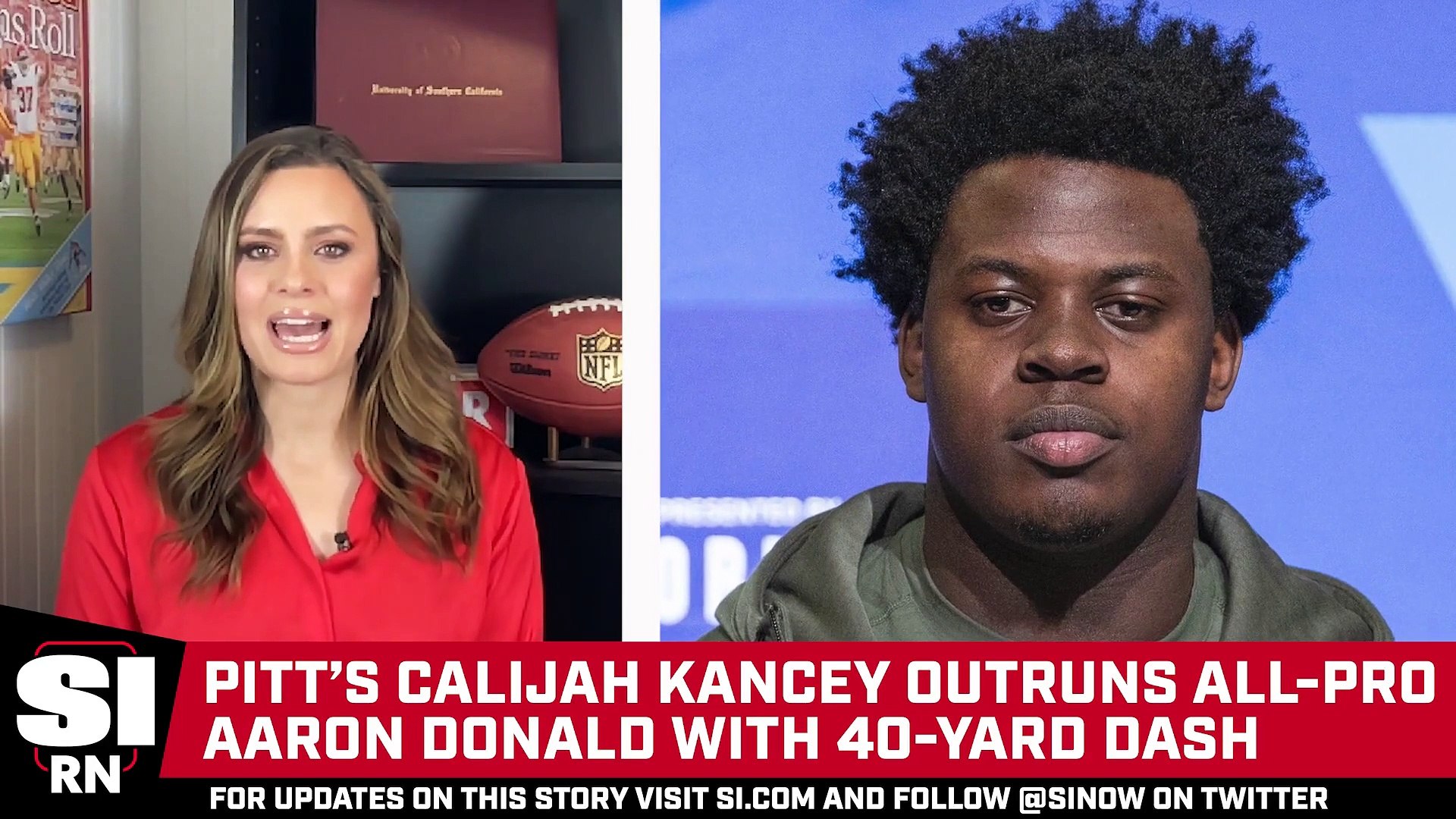 280 POUND Calijah Kancey RACES Aaron Donald in 40 Yard Dash at the