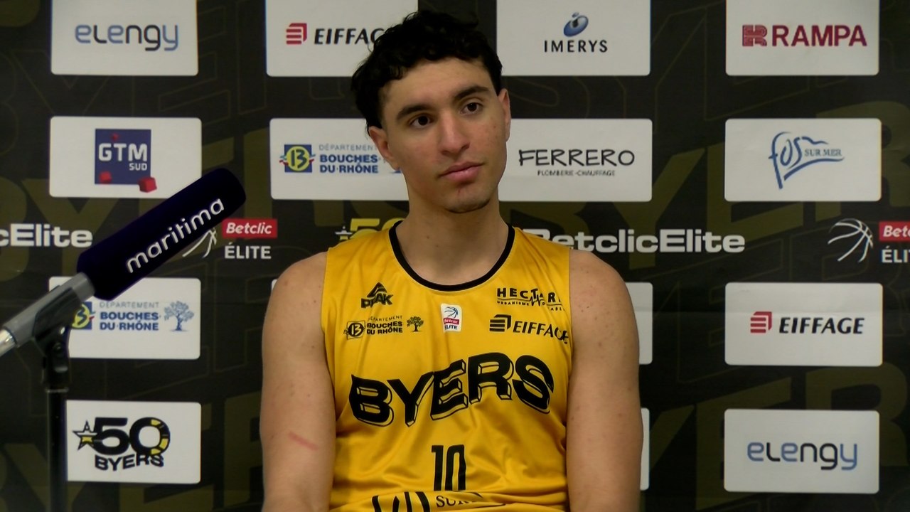 Au micro maritima: Milan Barbitch après la victoire de Fos Provence Basket contre Le Mans