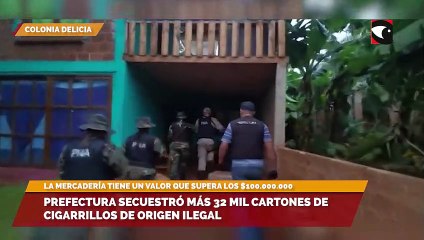 Prefectura secuestró más 32 mil cartones de cigarrillos de origen ilegal