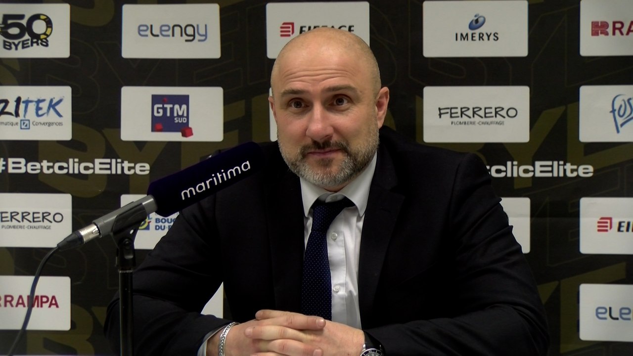 Au micro maritima: Rémy Valin après la victoire de Fos Provence Basket contre Le Mans