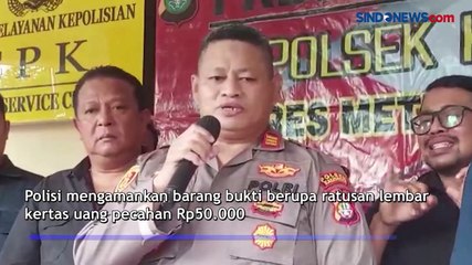 Pasutri Pemalsu Uang di Jakbar Mencetak Upal dalam 6 Bulan hingga Rp300 Juta