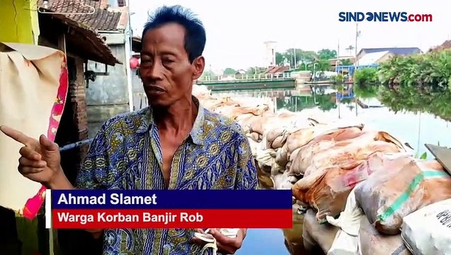 Rumah Ambruk Diterjang Banjir Rob, Warga Pekalongan Terpaksa Tinggal di Pengungsian