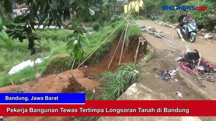 Pekerja Bangunan Tewas Tertimpa Longsoran Tanah di Bandung