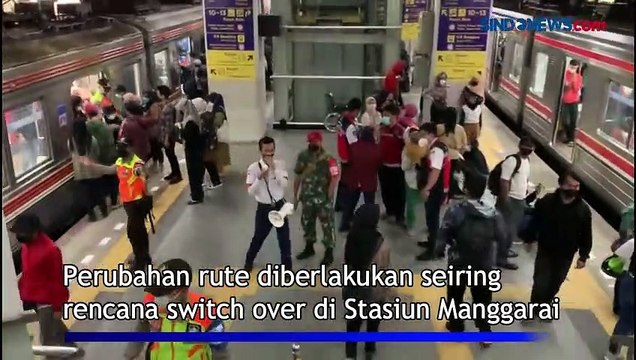 Rute KRL Akan Berubah Mulai Hari Ini, Kondisi Stasiun Manggarai Ramai