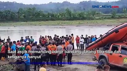 Скачать видео: Banjir Bandang Mendadak, 2 Pemancing Hilang, 1 Selamat di Purbalingga