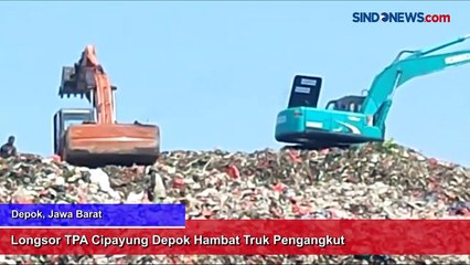 Longsor TPA Cipayung Depok Hambat Truk Pengangkut