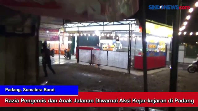 Razia Pengemis dan Anak Jalanan Diwarnai Aksi Kejar-kejaran di Padang